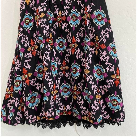 Anthropologie Edme & Esyllte Women’s S Floral Print Dress Halter Lined Flare 50' - Picture 7 of 12